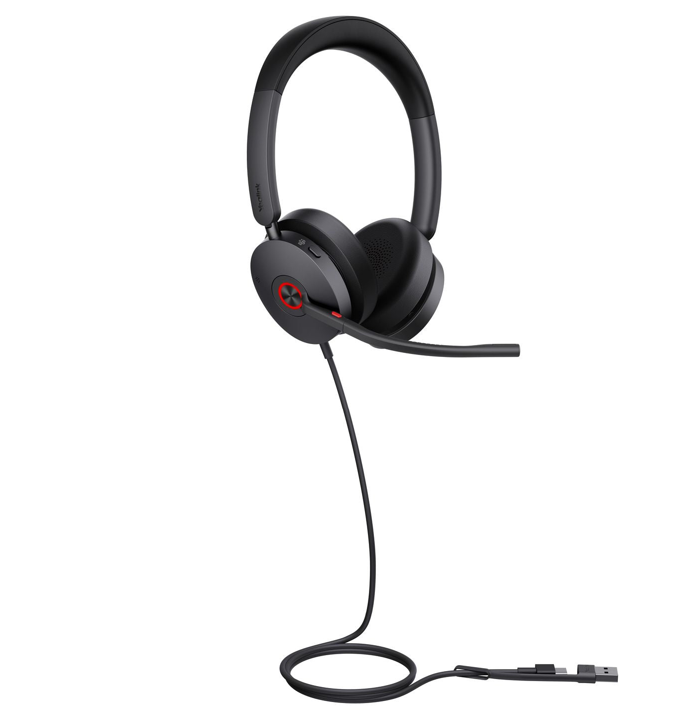 Yealink UH48 Dual Teams USB-C/A – Duo Headset – USB-C/USB-A, ANC, Boom-Mikrofon – Schwarz, Teams-kompatibel
