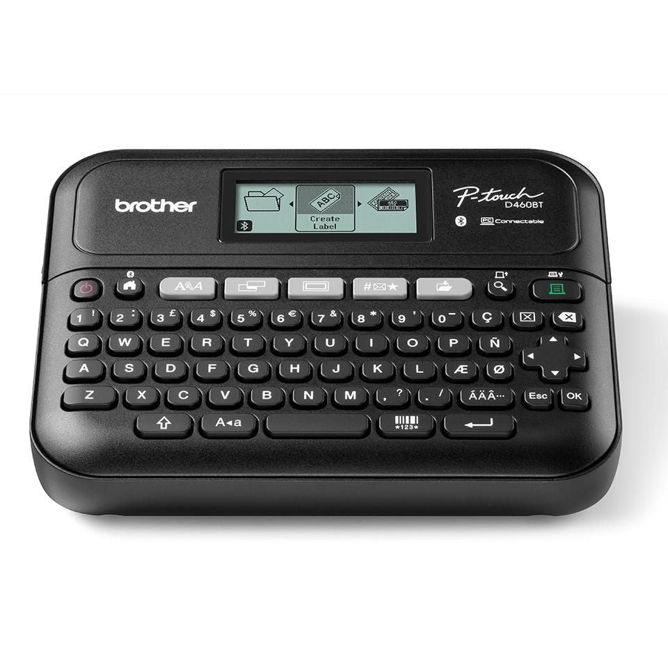 Brother PT-D460BTVP – Beschriftungsgerät für TZe-Bänder, USB, WLAN, Bluetooth, 180 × 180 dpi, 30 mm/s