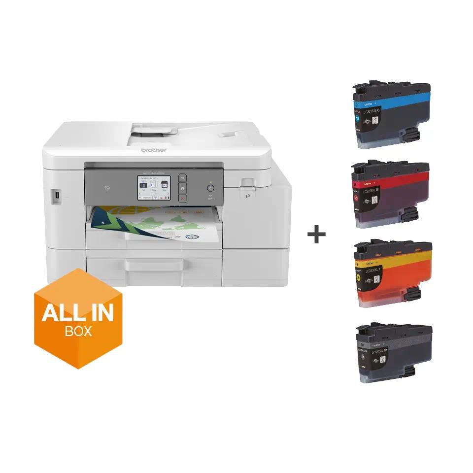 Brother MFC-J4540DWXL – Farbiges Tintenstrahl-MFP A4, 4-in-1 – USB/LAN/WLAN – Duplex, Duplex-ADF, 20 ppm S/W, 19