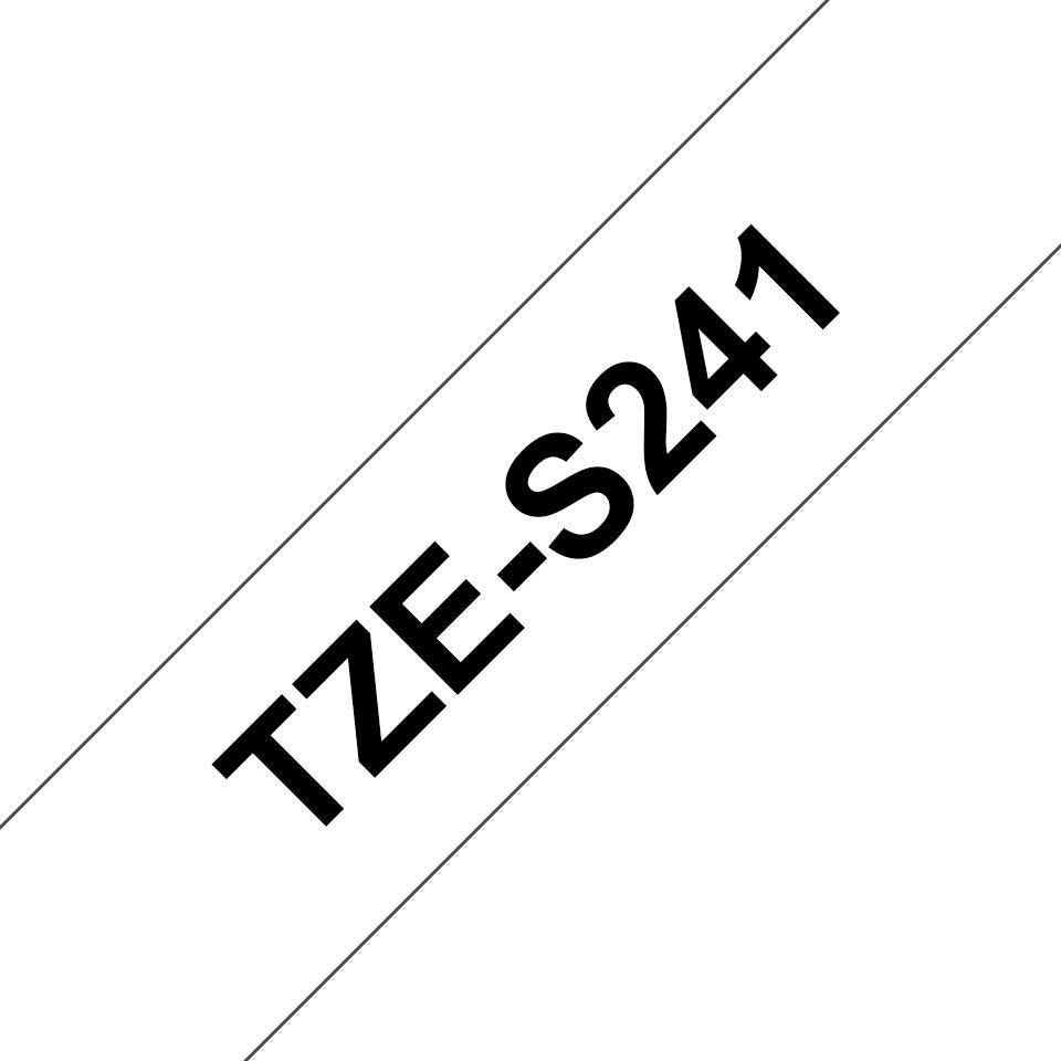Brother Schriftband 18 mm D7 8 m, weiss, schwarz, TZe