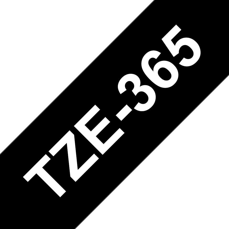 Brother Schriftband – 36 mm × 8 m, schwarz, weiss
