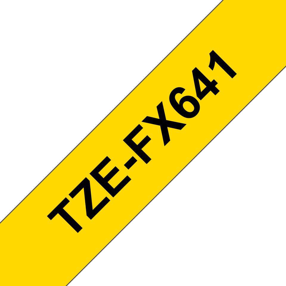 Brother Schriftband – 18 mm × 8 m, gelb, schwarz, TZe