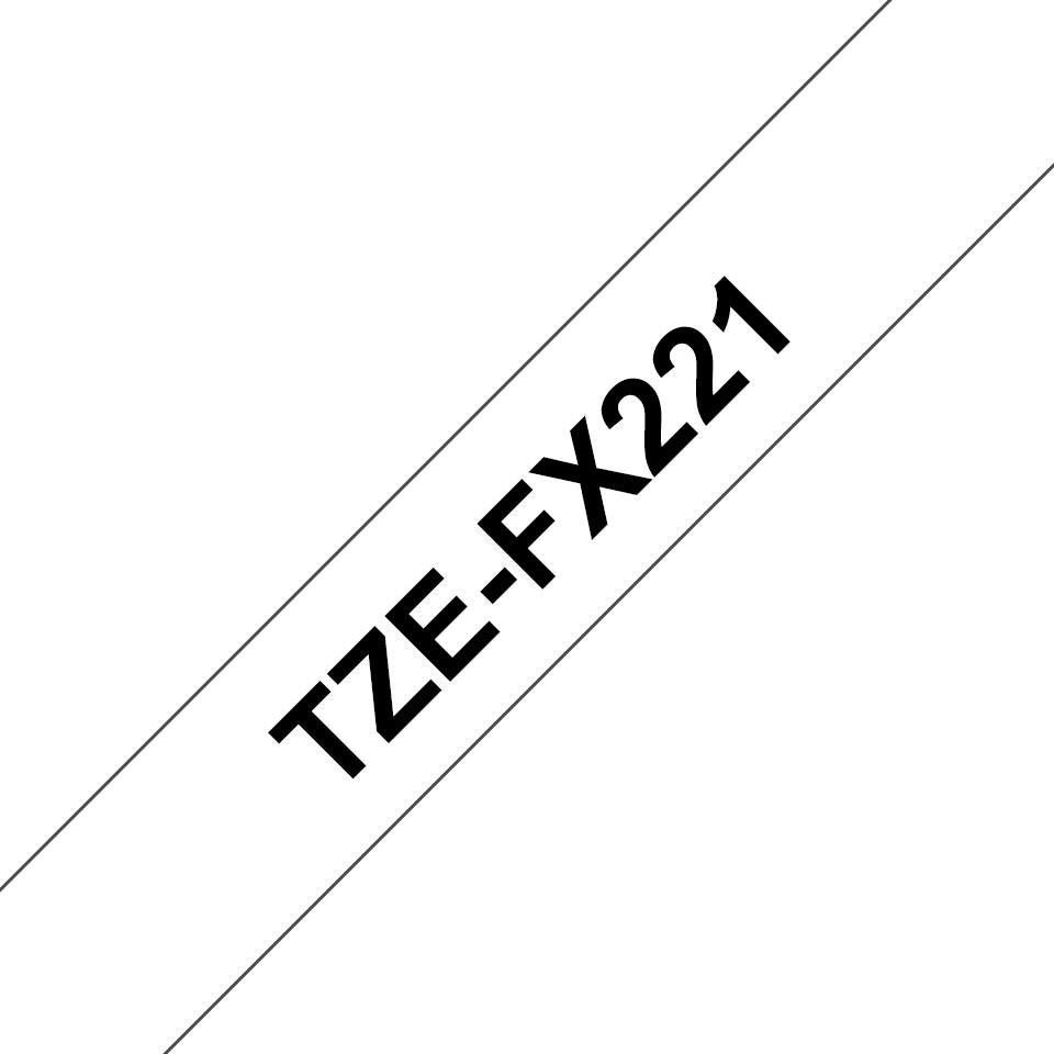 Brother Schriftband – 9 mm × 8 m, weiss, schwarz, TZe