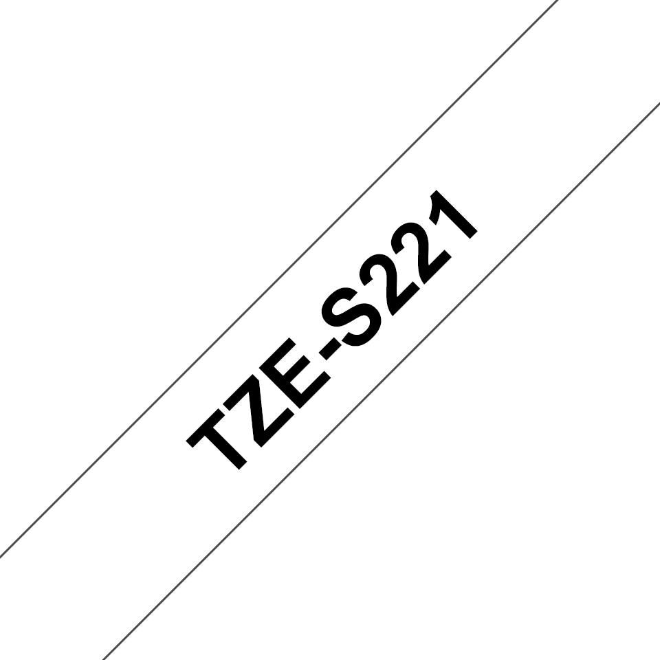 Brother Schriftband – 9 mm × 8 m, weiss, schwarz