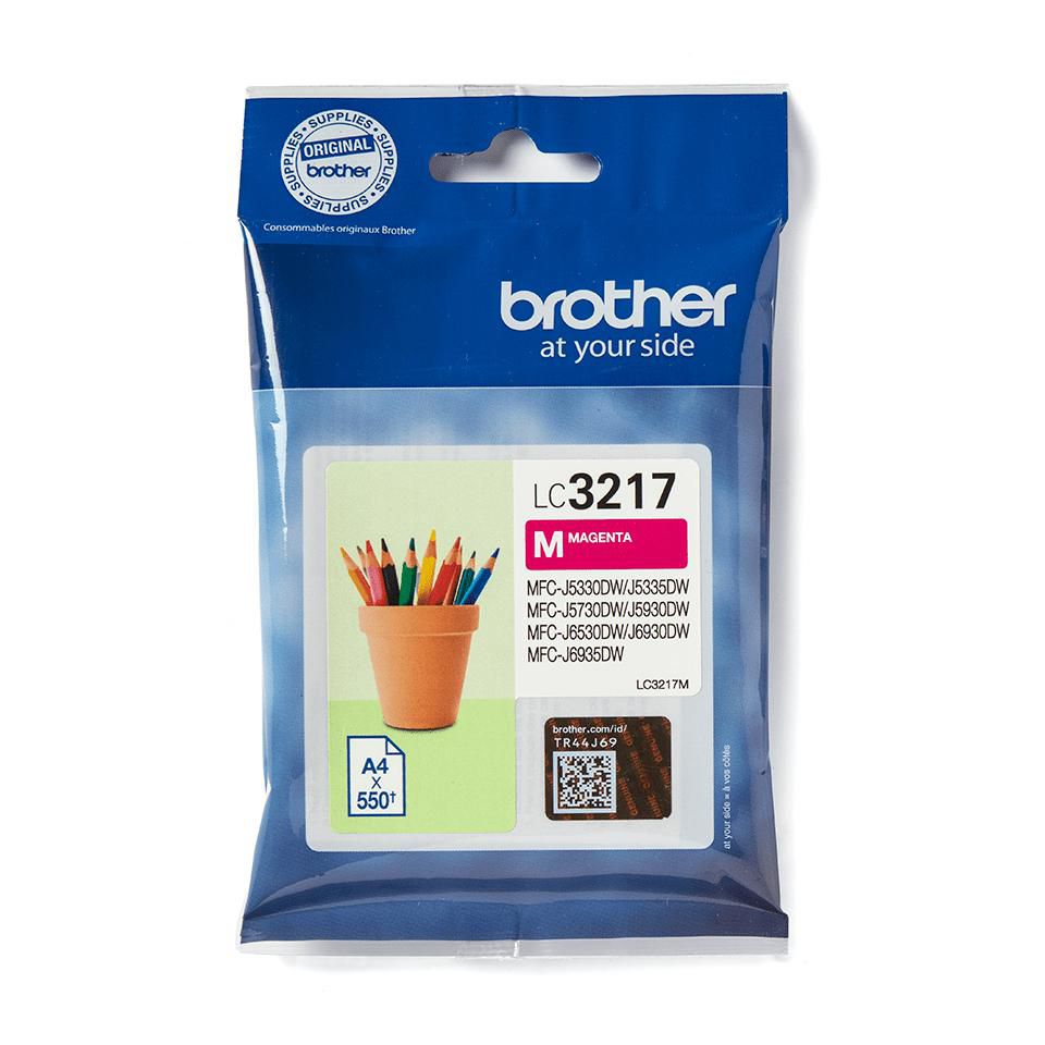 Brother LC-3217M Magenta Tintenpatrone (Original) – 550 Seiten – für MFC-J5330DW/J5335DW, MFC-J5730DW/J5930DW…