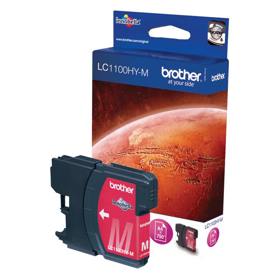Brother LC-1100HYM Magenta Tintenpatrone (Original) – 750 Seiten – für DCP-6690CW, MFC-5890CN/5895CW/6490CW …