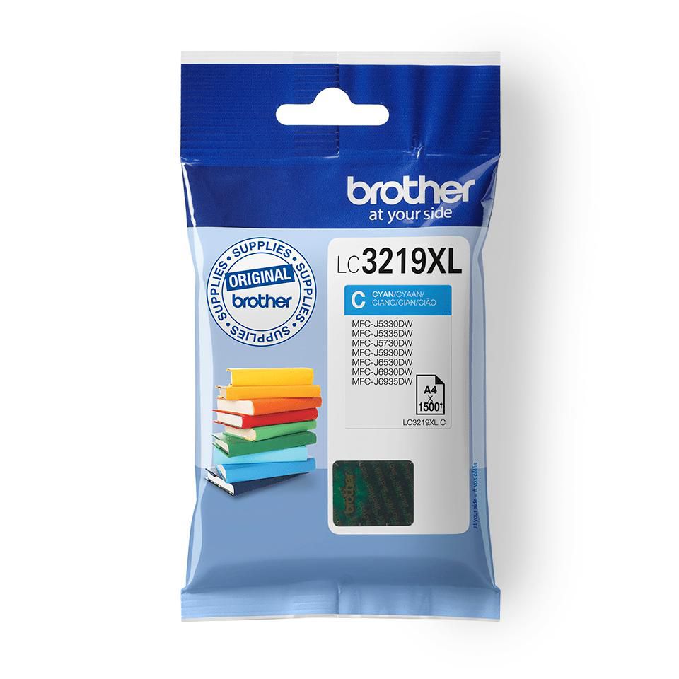 Brother LC-3219XLC Cyan Tintenpatrone (Original) – 1'500 Seiten – für Brother MFC-J5330DW/5335DW/5730DW …