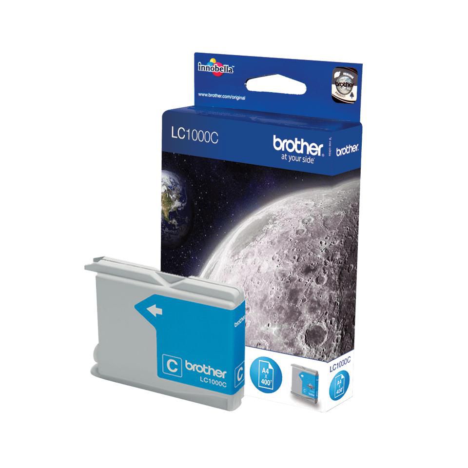 Brother LC1000C Cyan Tintenpatrone (Original) – 8 ml – für Brother FAX‑1355, DCP‑330C, MFC‑465CN