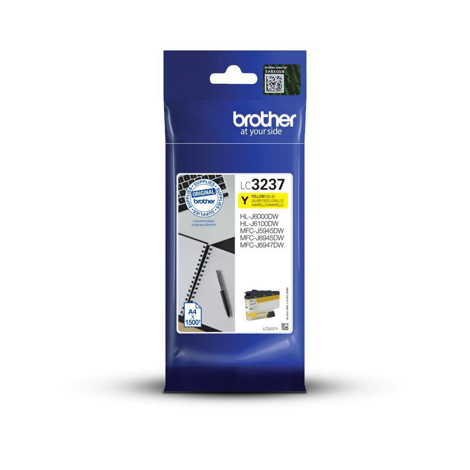Brother Gelbe Tintenpatrone (Original) – 1'500 Seiten – für HL-J6000DW/HL-J6100DW, MFC-J6947DW/MFC-J5945DW