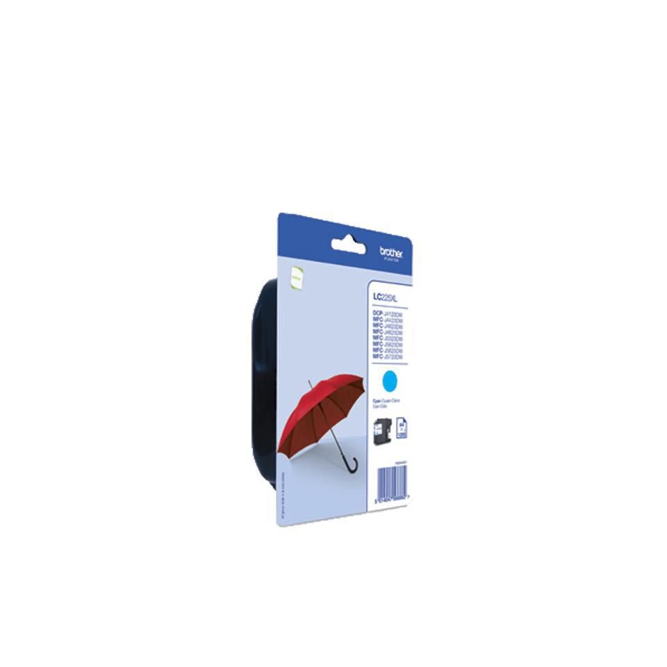 Brother LC-225XL Cyan Tintenpatrone (Original) – 1'200 Seiten – für DCP-J4120DW, MFC-J4420DW, MFC-J4620DW …