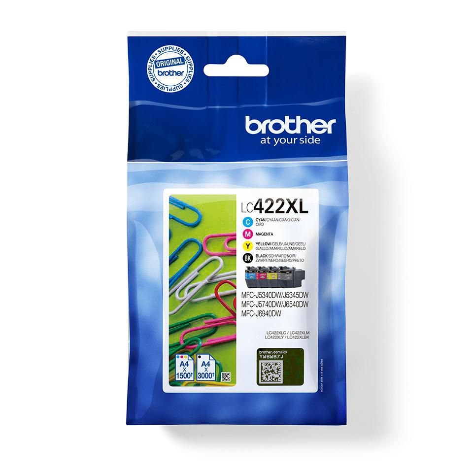 Brother Tintenpatronen-Multipack CMYK, 4er-Pack – für Inkjetdrucker, Multifunktionsgeräte