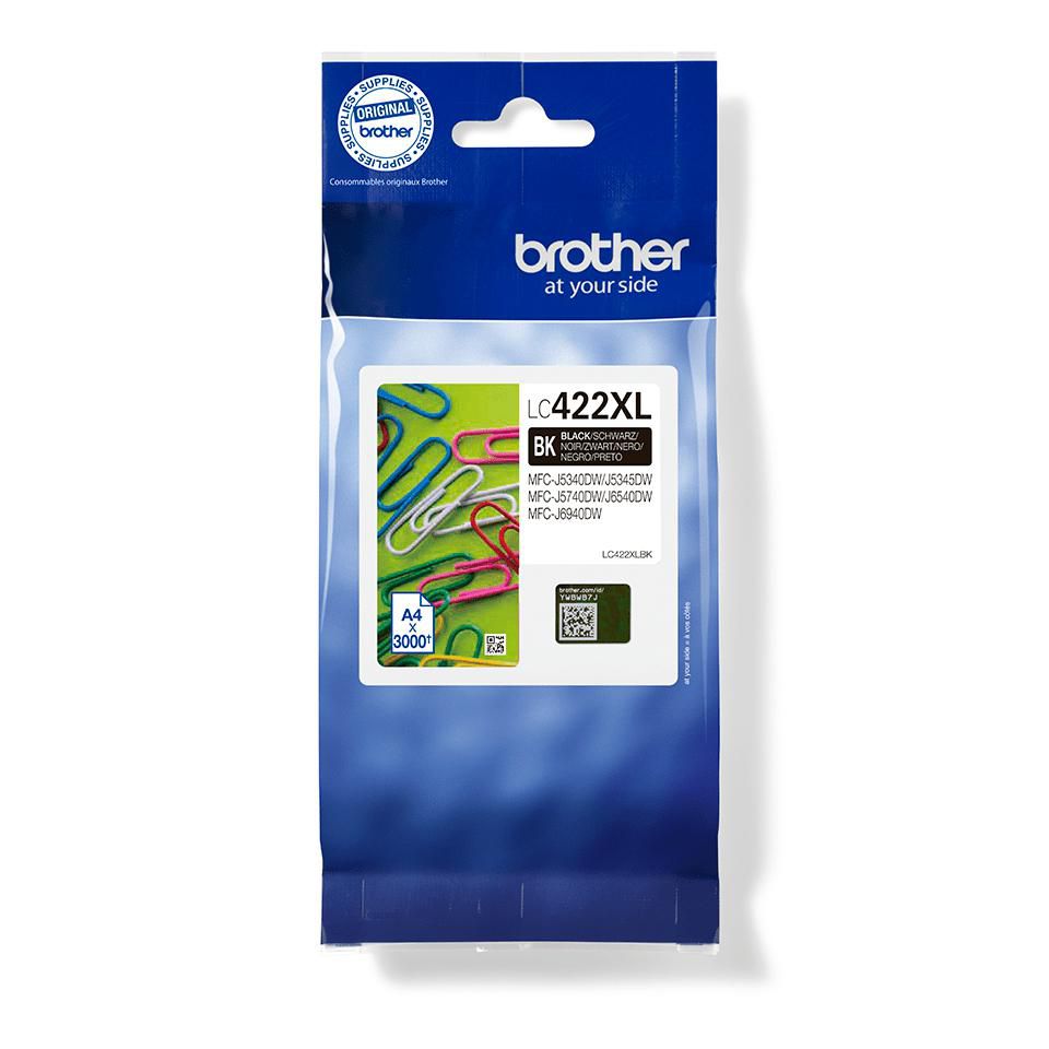 Brother XL Schwarz Tintenpatrone (Original) – 3'000 Seiten – für FC-J5340DW, MFC-J5740DW/6540DW/6940DW