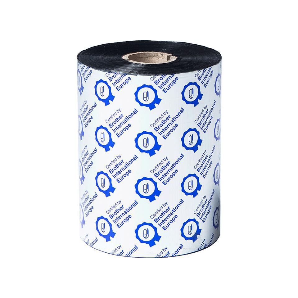 Brother Thermotransferband Wachs/Harz, Schwarz – 110 mm × 600 m – für TJ-4420TN/TJ-4520TN/TJ-4422TN und andere