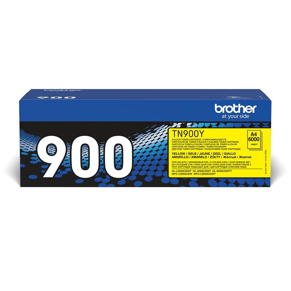 Brother Toner TN-900Y – gelb, 6000 Seiten – für Brother HL-L9200CDWT/MFC-L9550CDW
