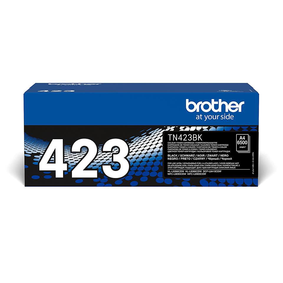 Brother Toner TN-423BK – schwarz, 6500 Seiten – für Brother HL-L8260CDW/HL-L8360CDW/DCP-L8410CDW und andere
