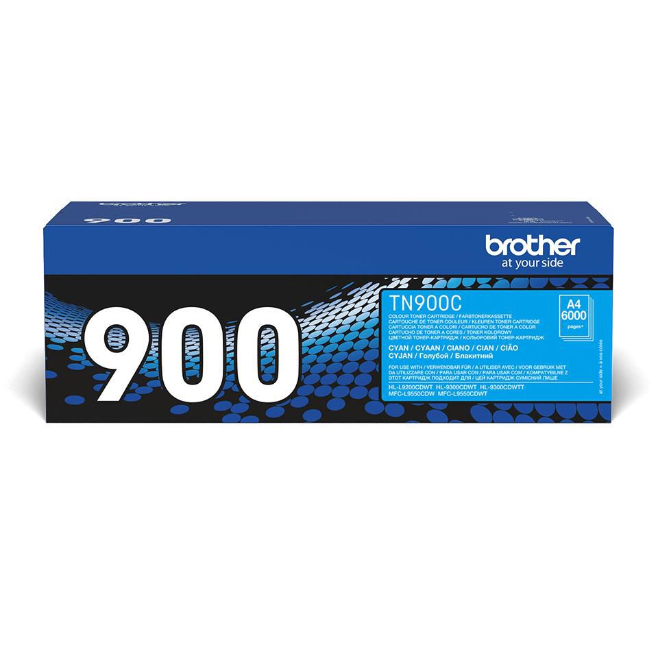 Brother Toner TN-900C – Cyan, 6000 Seiten – für Brother HL-L9200CDWT