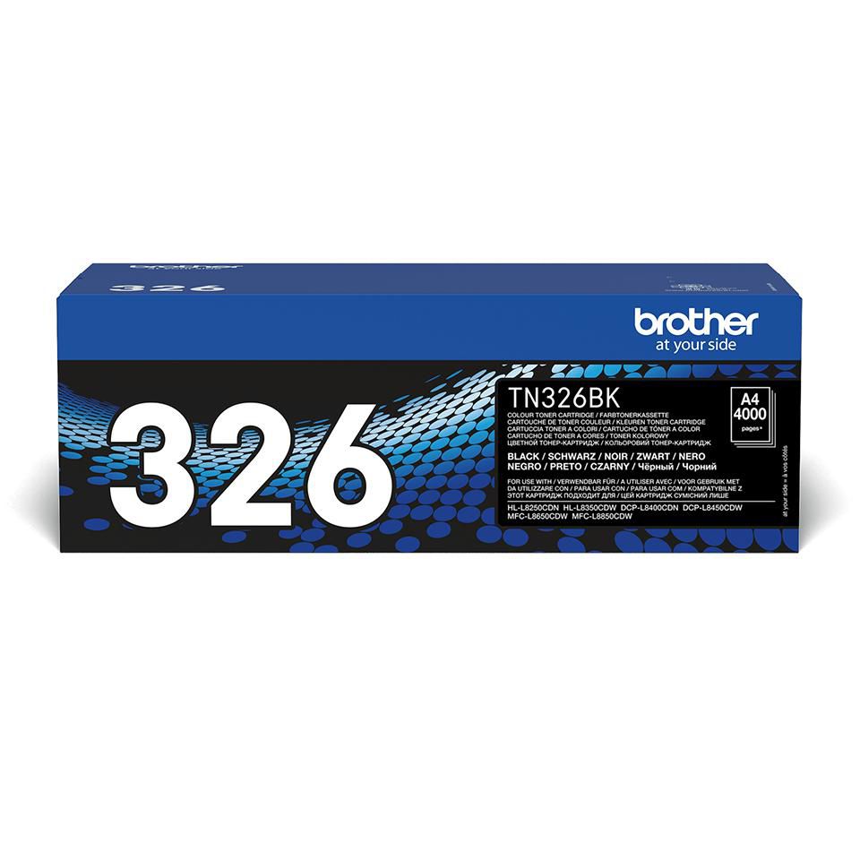 Brother Toner TN-326BK – schwarz, 4000 Seiten – für HL-L8250CDN/HL-L8350CDW