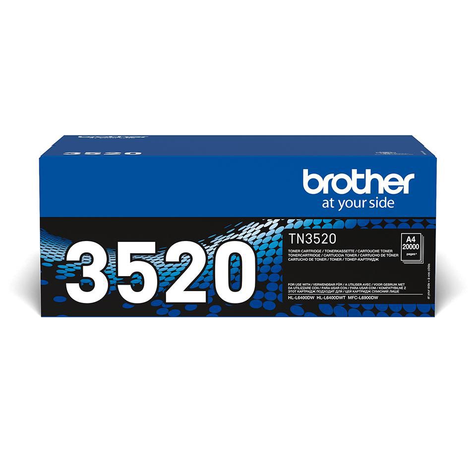 Brother Toner TN-3520 – schwarz, 20000 Seiten – für MFC-L6900DW/MFC-L6900DWT/HL-L6400DW u. a.