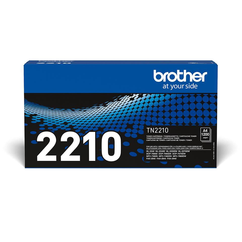 Brother TN-2210 Schwarz Toner – Original – 1'200 Seiten – für Brother HL-2240/HL-2240D/HL-2250DN und andere