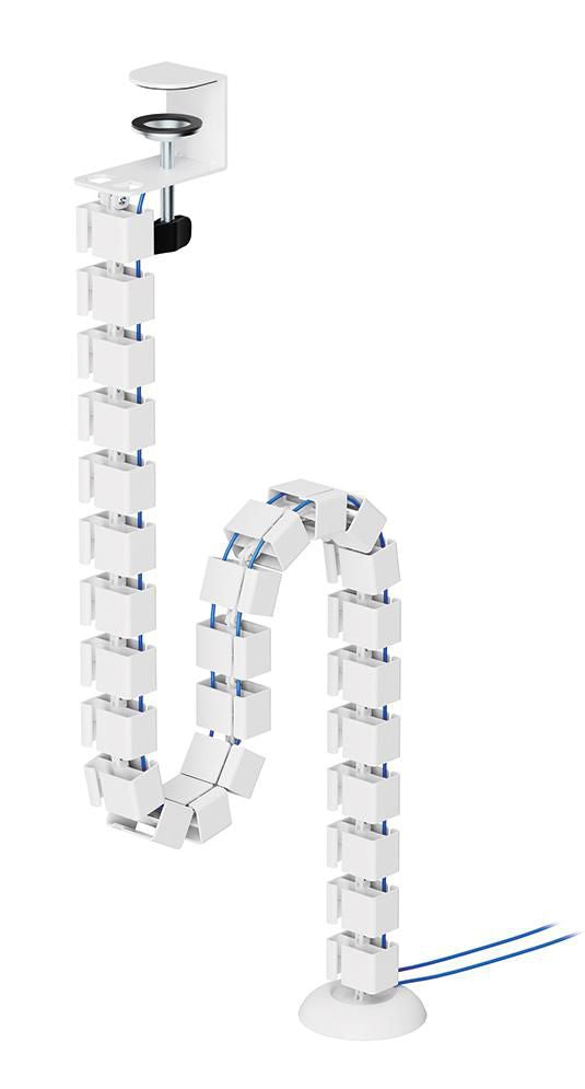 Neomounts ADS06-131WH Kabelschlange – 1,4 m – Stahl – Weiss, Schraubbefestigung