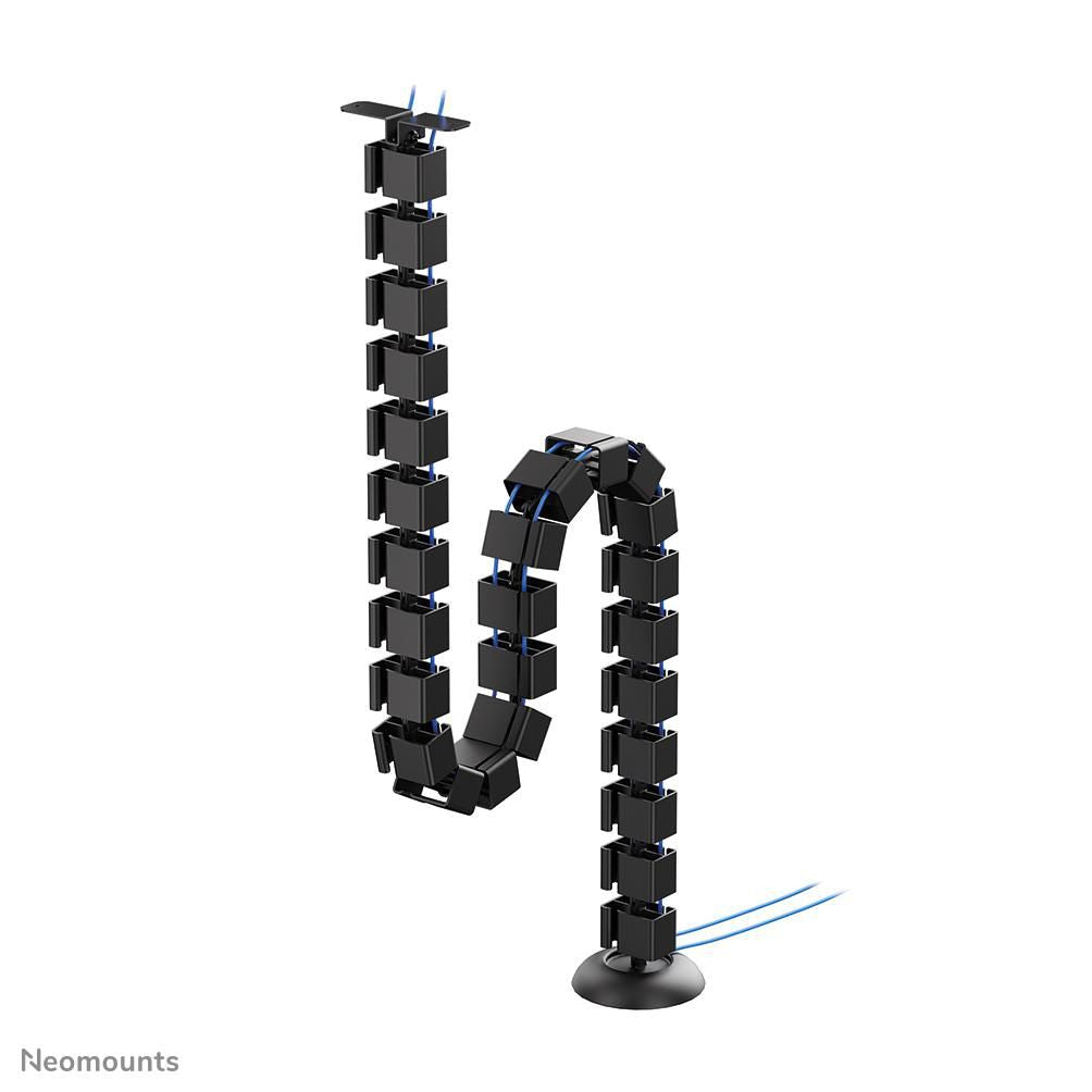 Neomounts ADS06-130BL Kabelführung – höhenverstellbar, schwarz, Kunststoff, B 994 × H 1292 × T 32 mm