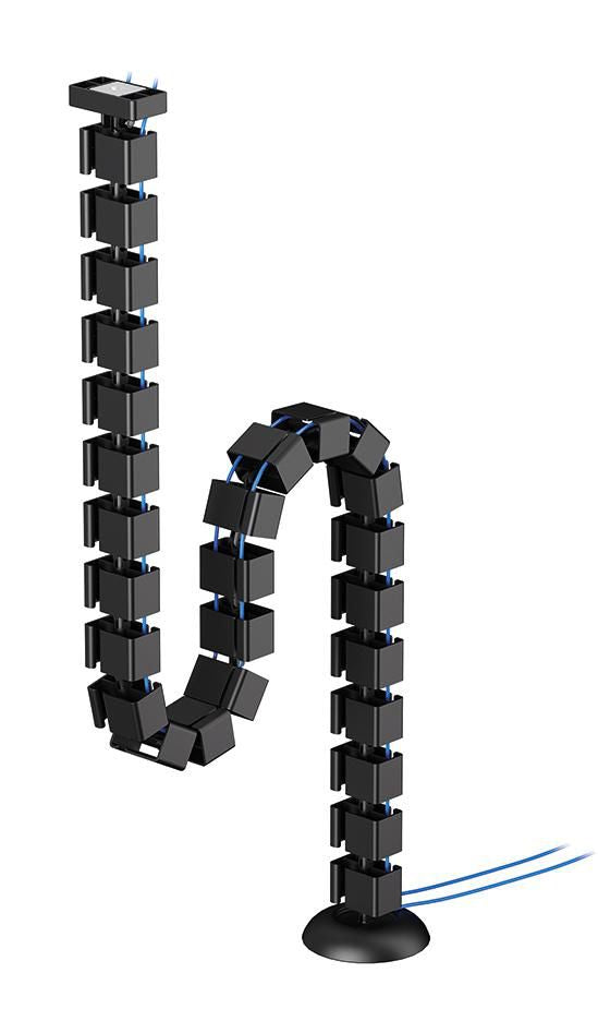 Neomounts ADS06-132BL – Kabelführung, höhenverstellbar, 130 × 99,4 × 3,2 cm, Kunststoff, Schwarz