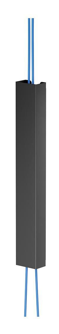 Neomounts ADS06-123BL Untertisch-Kabelwanne – 50×32×350 mm – Stahl – Schwarz, magnetisch, 1 Stk.