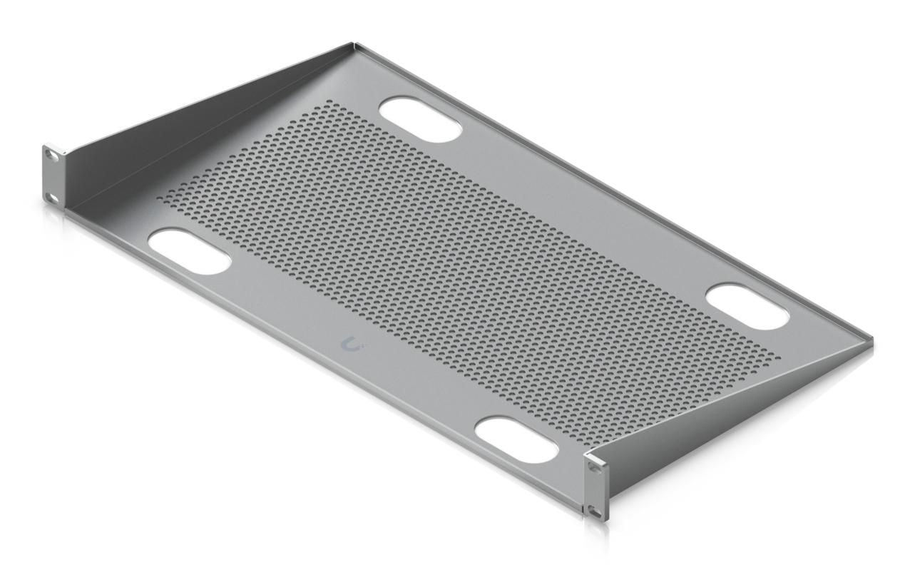 Ubiquiti Rack-Regalboden – Festeinbau – 19" – 1U – 481,4 × 250 × 44 mm – 20 kg – Grau – Stahl