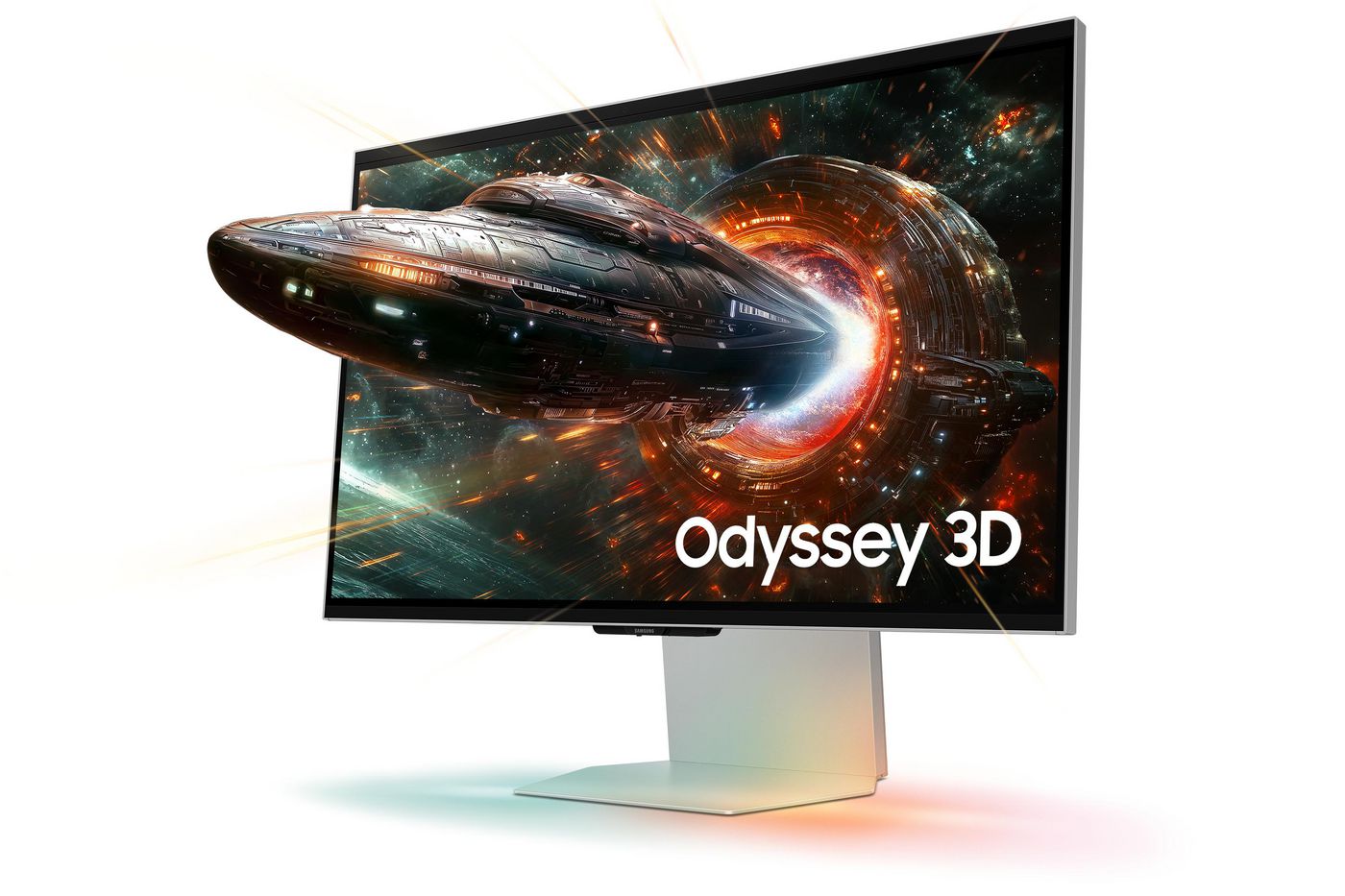 Samsung G90Xf – Monitor, 27" 4K UHD (3840 × 2160), LCD, Silber