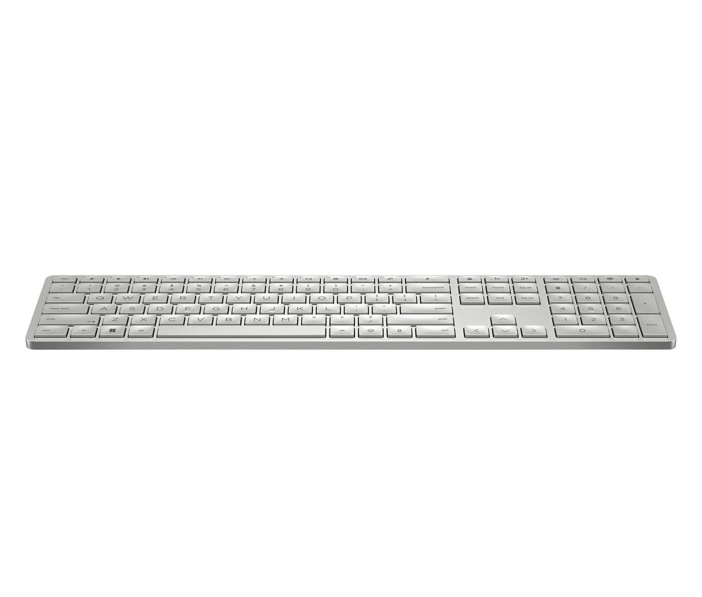 HP 970 – Tastatur – Programmierbar, Bluetooth, USB-C-Ladeport – Silber