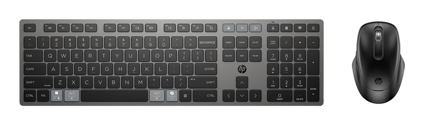 HP 720 – Tastatur-Maus-Set – Mechanisch – Bluetooth & 2,4 GHz (USB-A) – Multi-Device – Schwarz