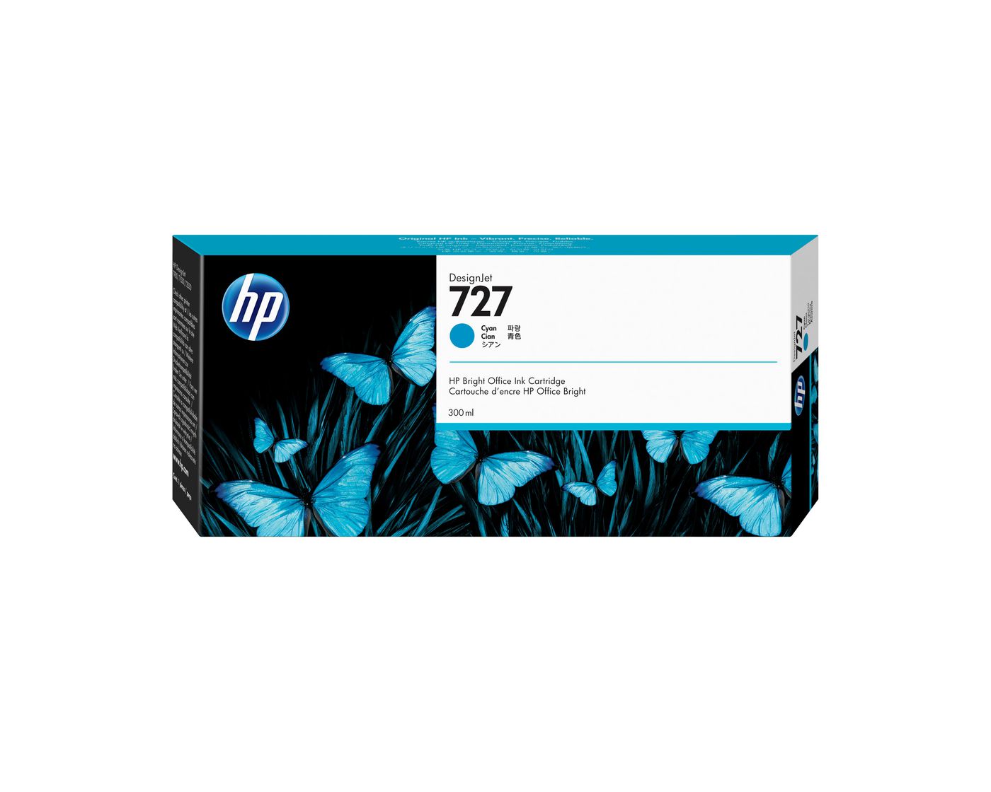 HP Tintenpatrone 727XL, cyan, XL – für Tintenstrahldrucker und Multifunktionsgeräte