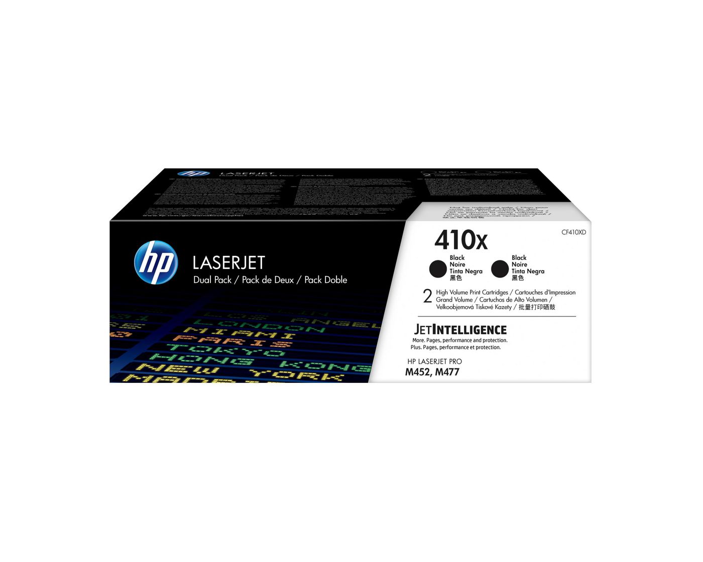 HP 410X (CF410XD) Schwarz Toner – Original – 2er-Pack – je 13'000 Seiten – für HP LaserJet Pro M377/M452/M477