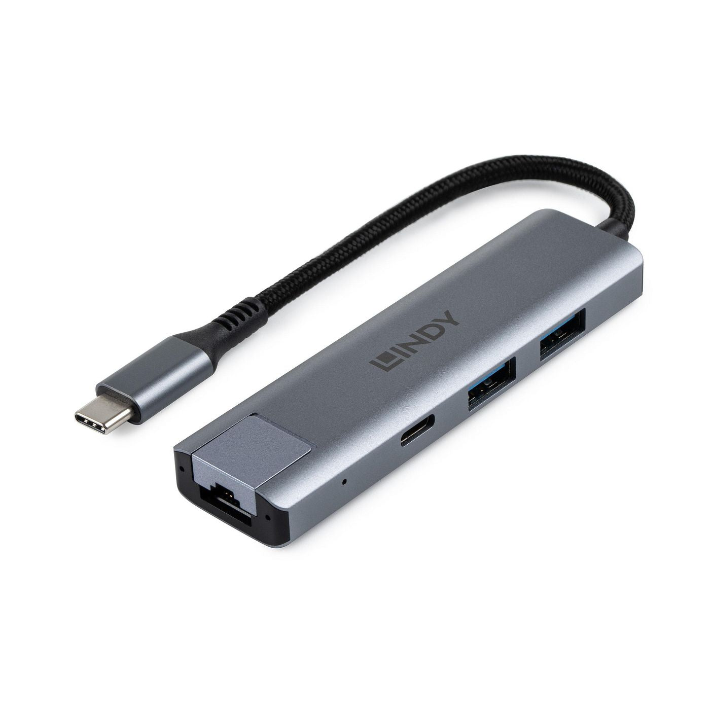 Lindy USB-Hub – USB-C, 2× USB-A, 1× USB-C, 10GbE