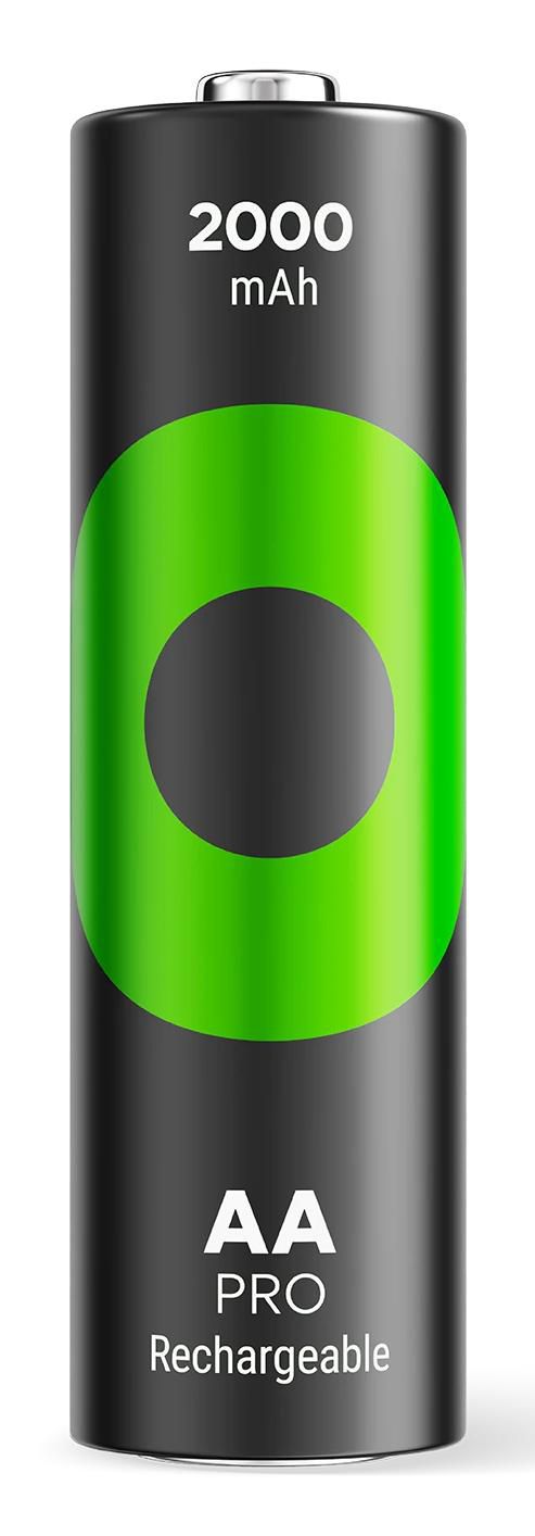 GP Batteries AA Akkus, NiMH, 2000 mAh, 1,2 V – 4 Stk.