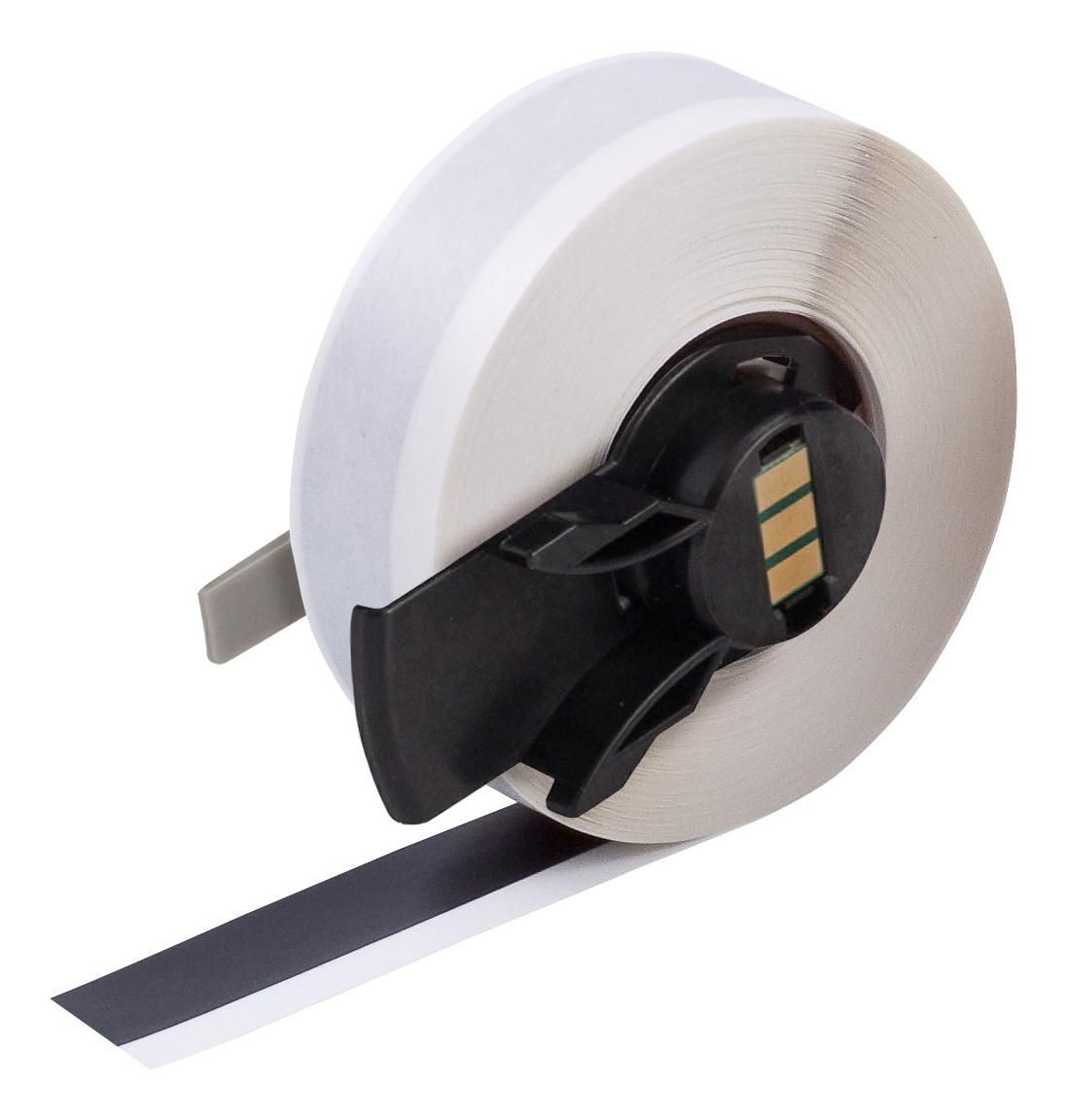 Brady Endlos-Etiketten 13 mm – Vinyl, Schwarz – Thermotransfer – für Brady (z. B. BMP61, BMP71) – wetterfest