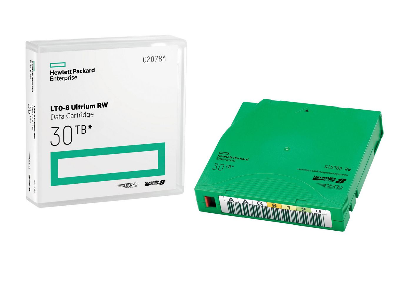 HPE LTO-8 Ultrium 30TB RW Datenkassette – Leeres Datenband