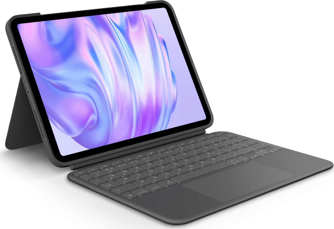 Logitech Combo Touch QWERTZ Schweizer Tablet- & Notebook-Tasche – Graphit