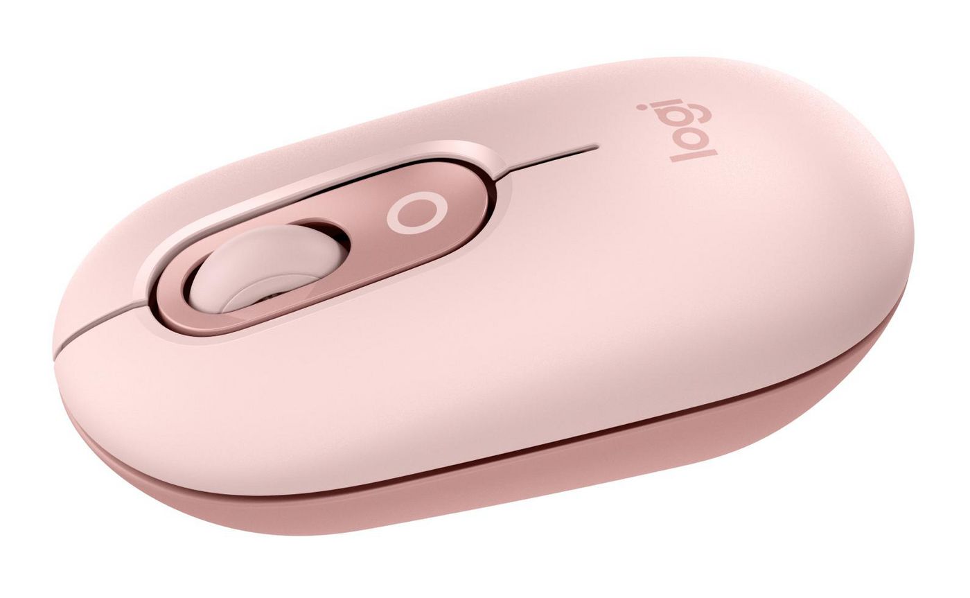 Logitech Pop Mouse – Maus – Kabellos (Bluetooth), beidhändig, Pink