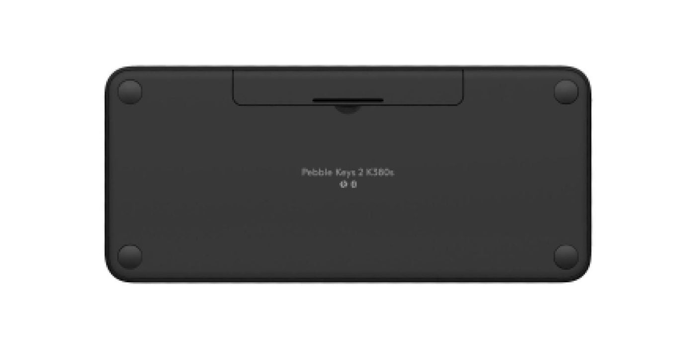 Logitech Pebble Keys 2 K380s – Mini Tastatur – Bluetooth & 2,4 GHz – AZERTY (FR) – Ohne Ziffernblock – Graphit