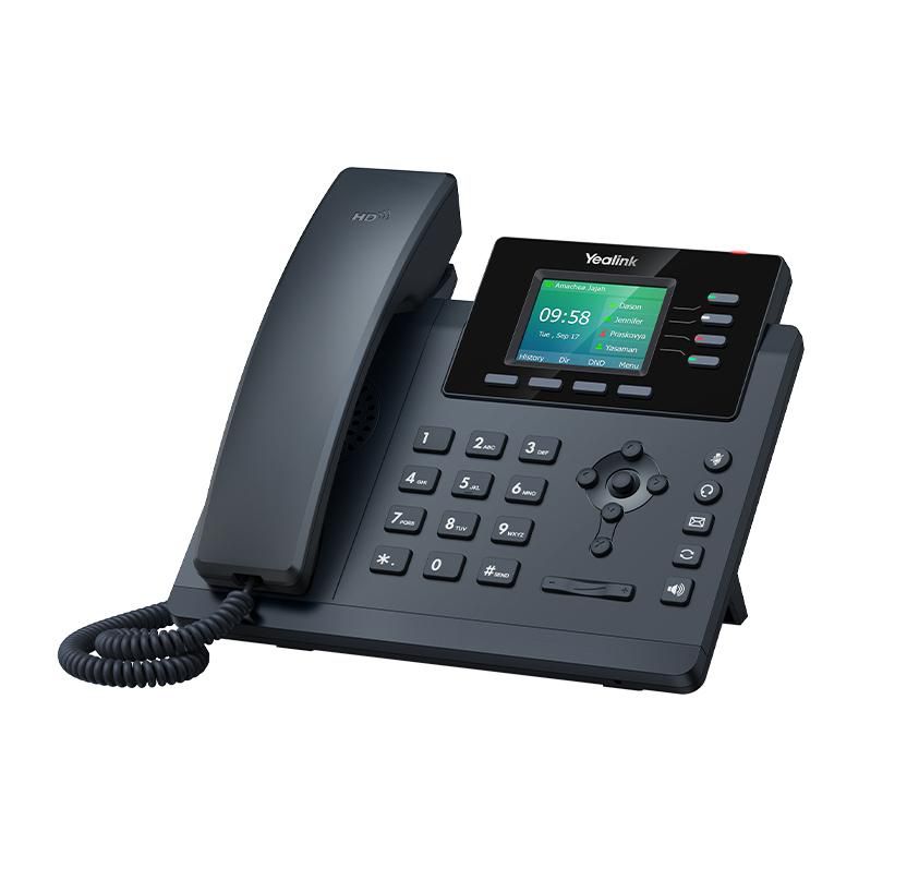 Yealink IP-Telefon – WLAN-Telefon, 4 Leitungen, WLAN, Schwarz