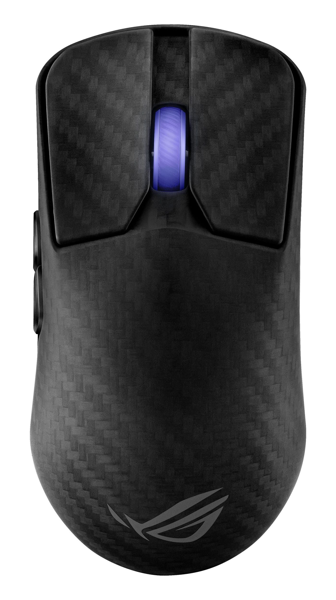 ASUS ROG Harpe Ace Extreme Gaming-Maus – kabellos, Bluetooth + 2,4 GHz, USB-A, 42'000 dpi, für Rechtshänder