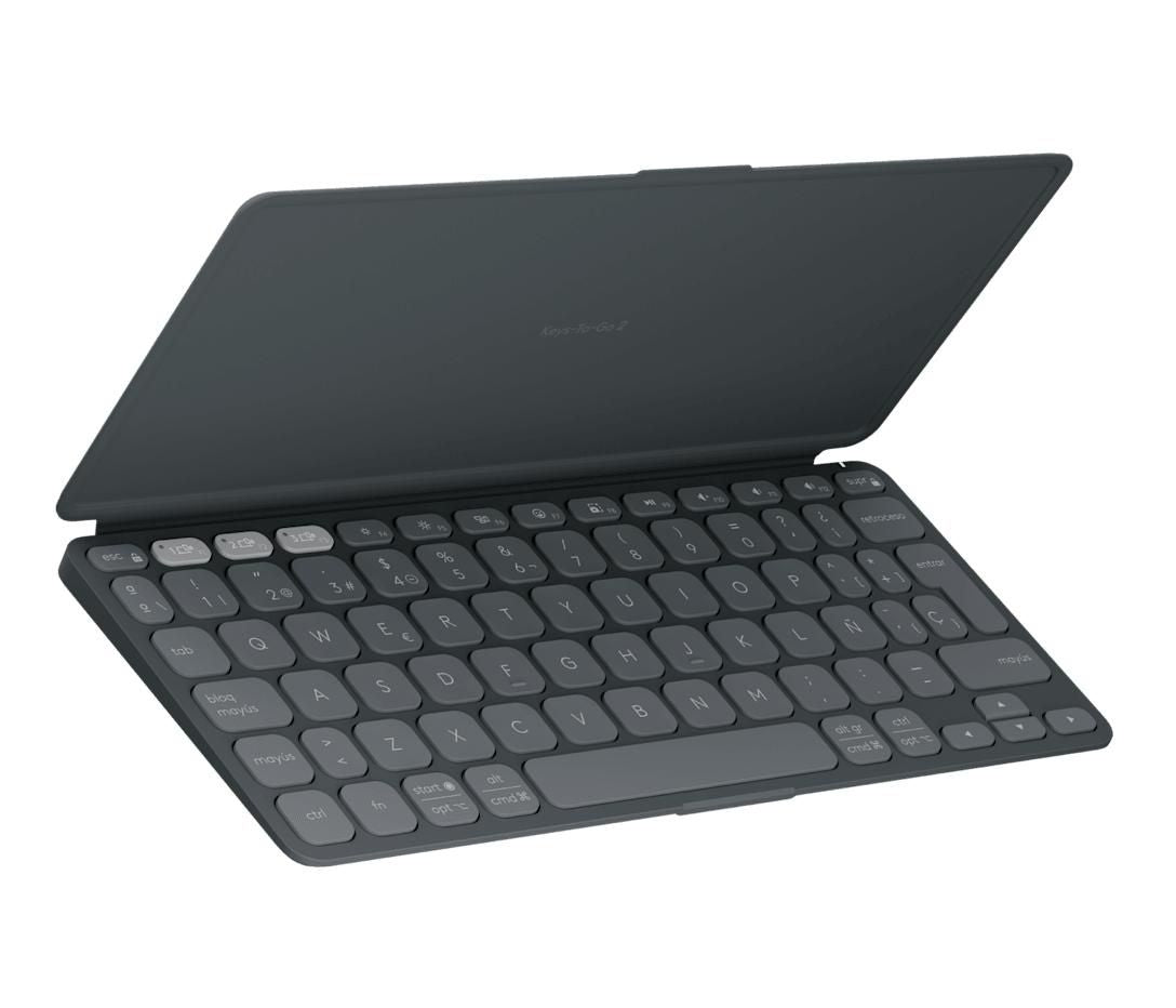 Logitech Keys-To-Go 2 – Tastatur, kabellos (Bluetooth), DE-Layout (DE) – für Windows, macOS & iPadOS u. a.