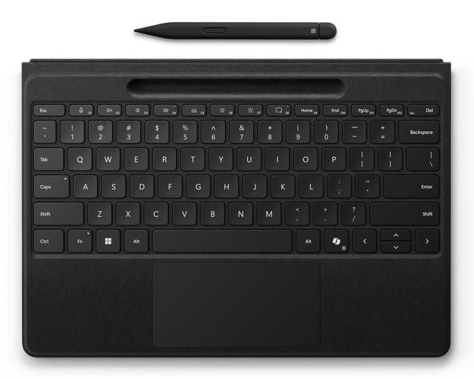 Microsoft Surface Pro Flex – Tastatur, kabellos (Bluetooth), FR-Layout (FR), Schwarz