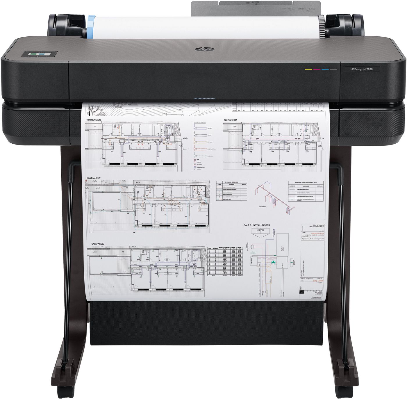 HP Drucker – Designjet T630, 24-Zoll, 2400 × 1200 DPI