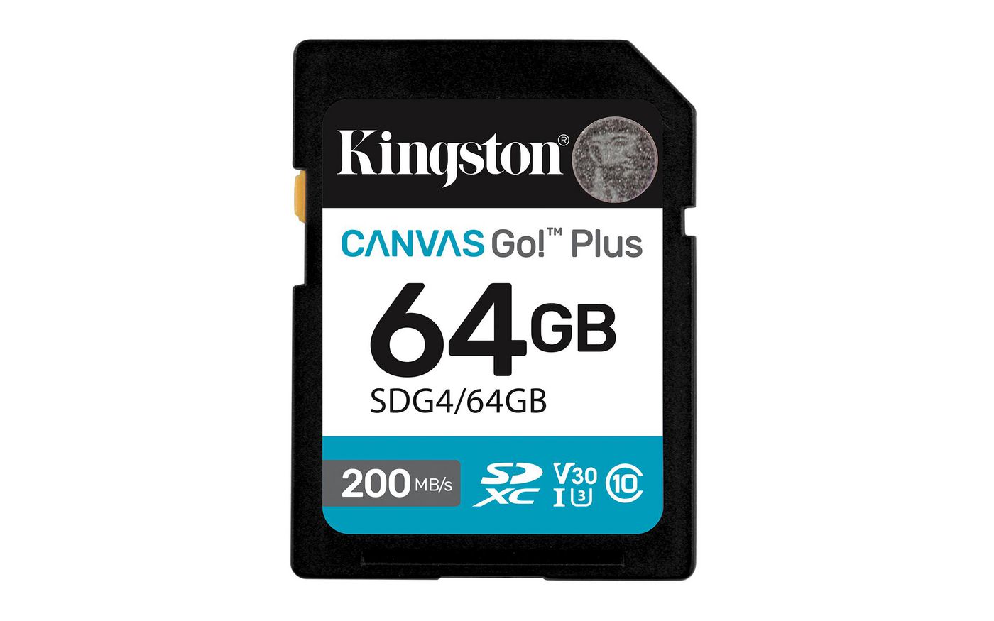 Kingston Technology Kingston Canvas Go Plus SDXC 64 GB – UHS-I, Klasse 10, U3, V30, 200/100 MB/s