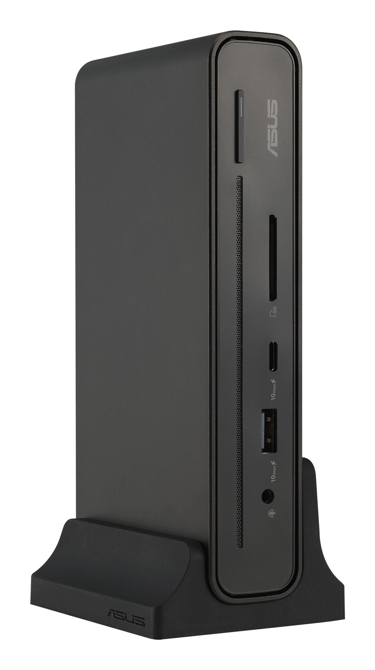 ASUS DC301 Dockingstation – USB-C, 2× DP, 1× HDMI, 3× USB-A, 2× USB-C, 90 W PD, GbE, SD, 3,5 mm Audio