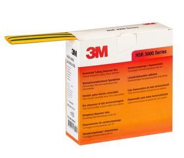 3M Schrumpfschlauch, 135 °C Schrumpftemperatur, Ø 18 mm × 5 m – Grün/Gelb