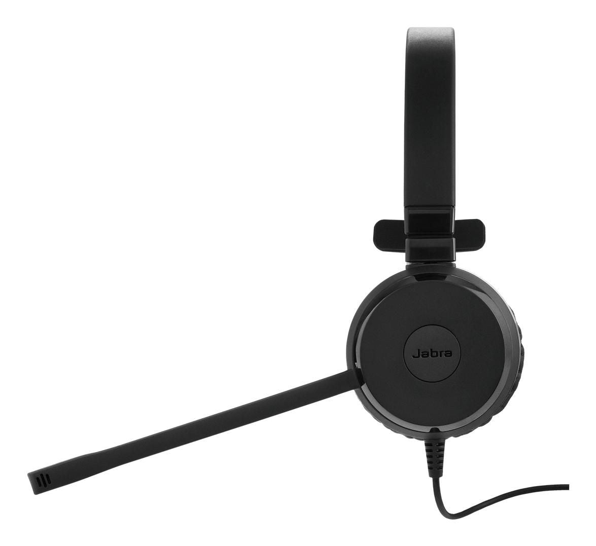 Jabra Evolve 30 II Office-Headset – On-Ear, Stereo, Kabel (USB-C/USB-A), Schwarz