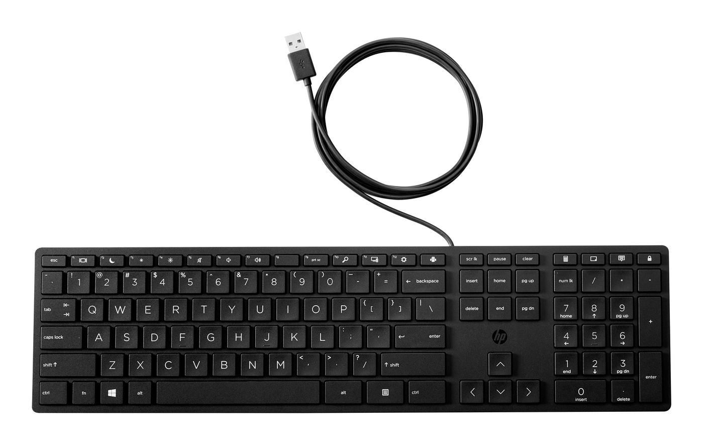 HP 320K Tastatur - kabelgebunden, USB - Schwarz